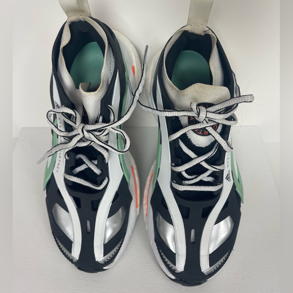 Adidas by Stella McCartney Black and Green Athletic Shoes